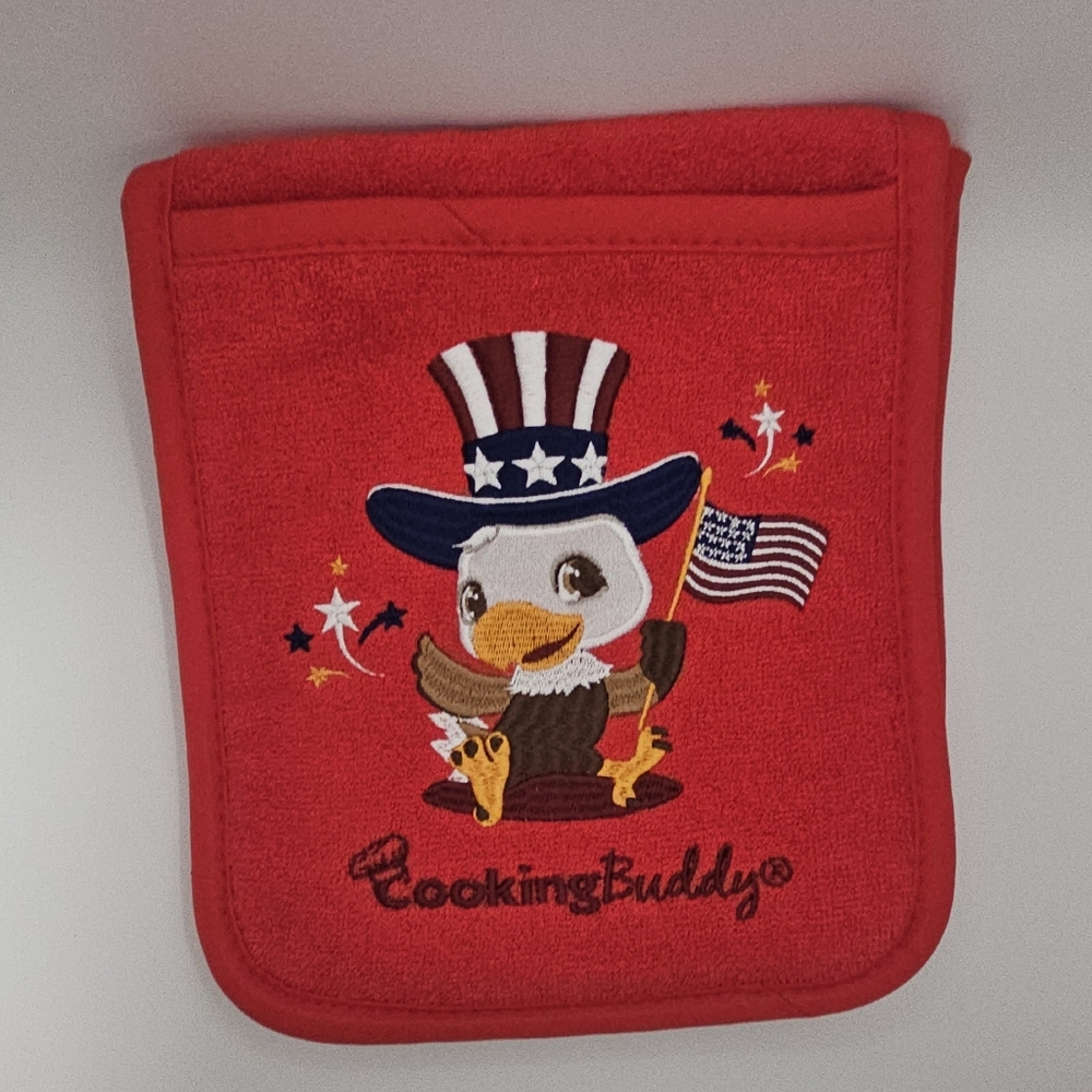 Campanelli Patriotic Cooking Buddy Potholders NEW